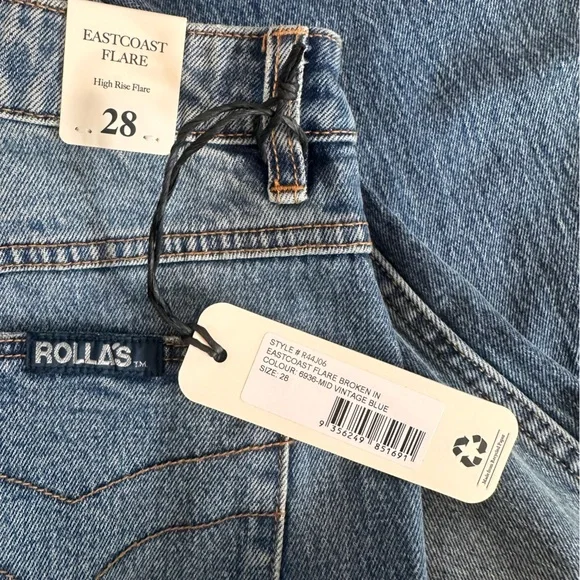 NWT EASTCOAST Flare Medium Wash Jeans size 28 - Picture 7 of 8